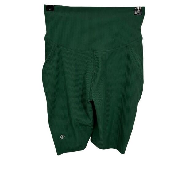 Lululemon Base Pace‎ High-Rise Short 8" Ribbed Nulux Everglade Green Size 2 - Picture 10 of 10